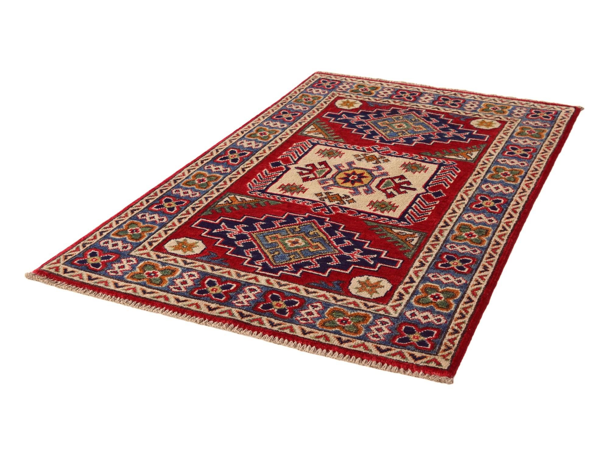 2' 7 x 4' 3 Hand Knotted Kazak Rug