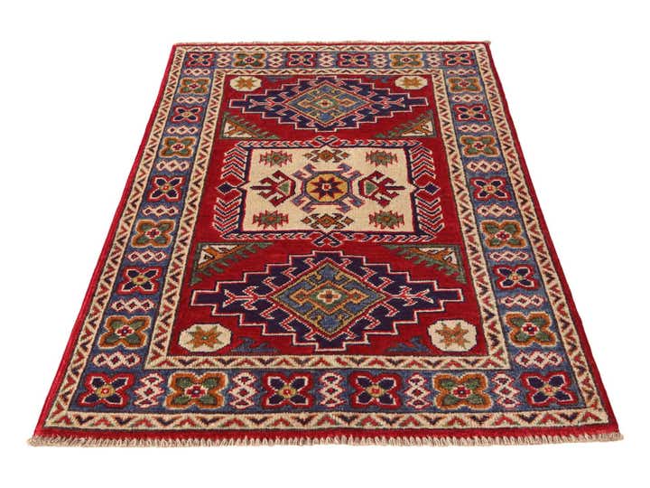 2' 7 x 4' 3 Hand Knotted Kazak Rug