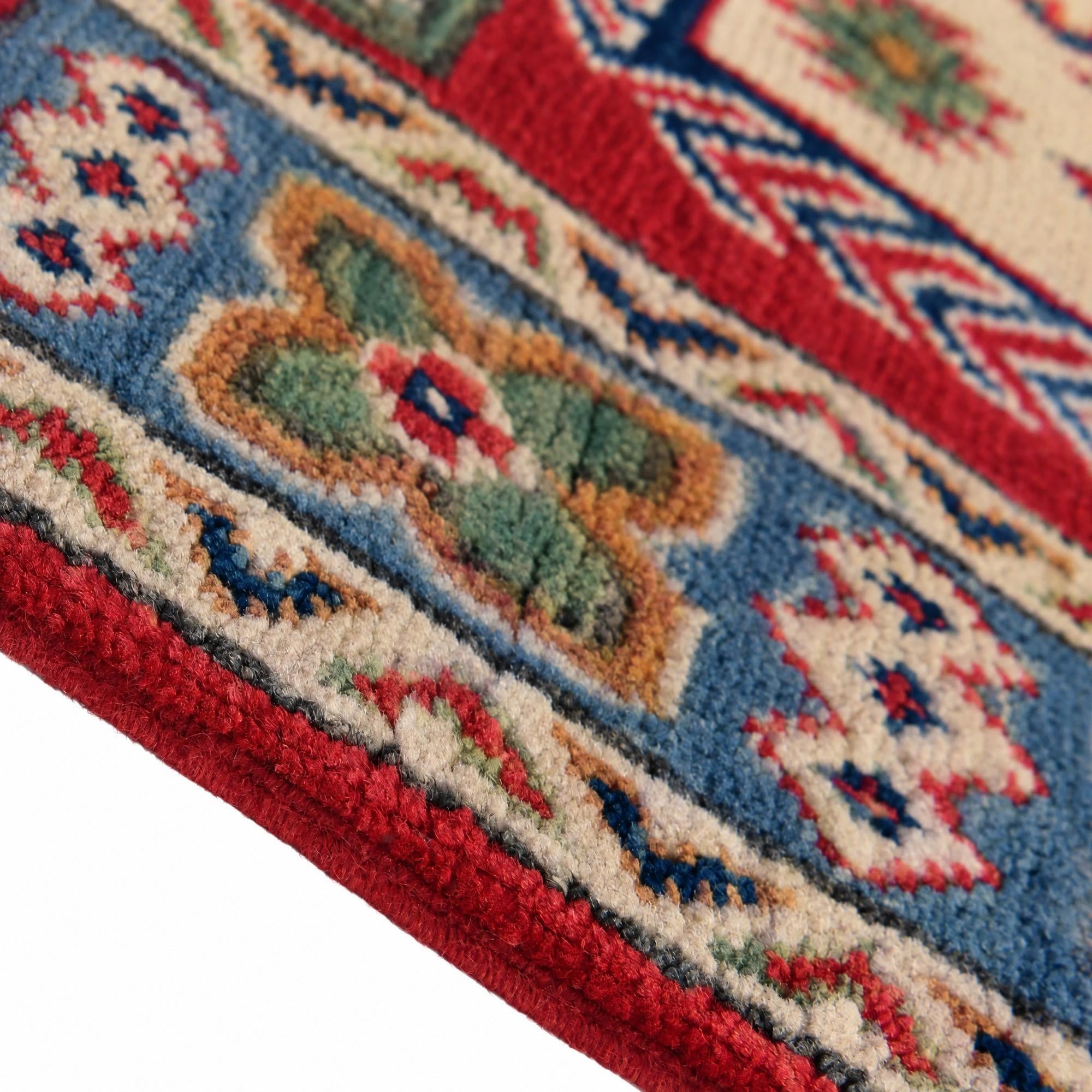 80cm x 130cm Hand Knotted Kazak Rug