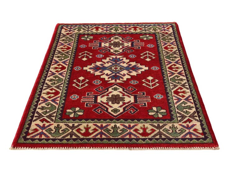 Detail image of 2' 9 x 4' 1 Hand Knotted Kazak Rug