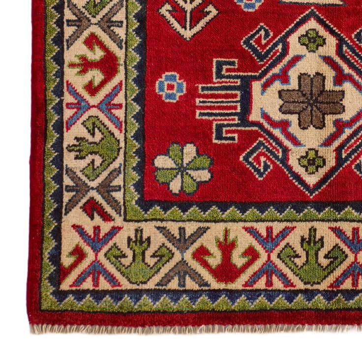 Detail image of 2' 9 x 4' 1 Hand Knotted Kazak Rug