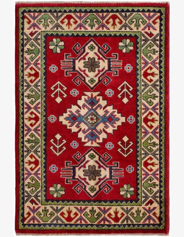 2' 9 x 4' 1 Hand Knotted Kazak Rug
