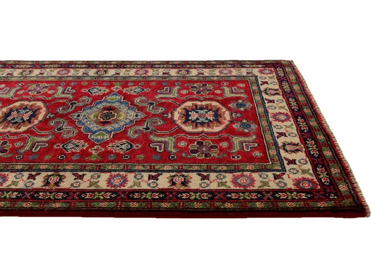 Detail image of 2' 9 x 3' 10 Hand Knotted Kazak Rug