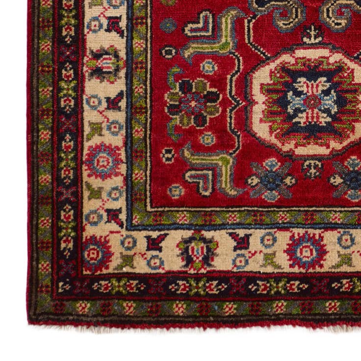 Detail image of 2' 9 x 3' 10 Hand Knotted Kazak Rug