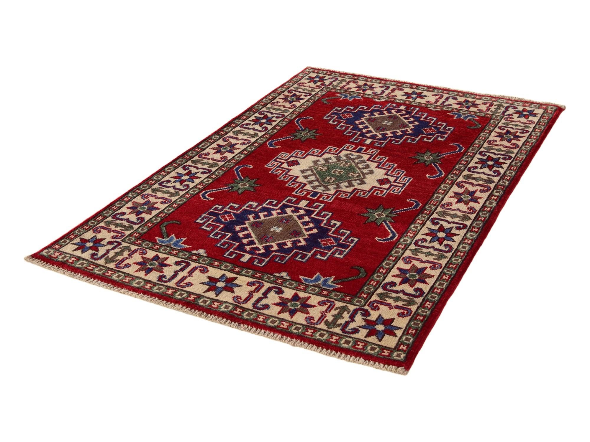 2' 8 x 4' 3 Hand Knotted Kazak Rug
