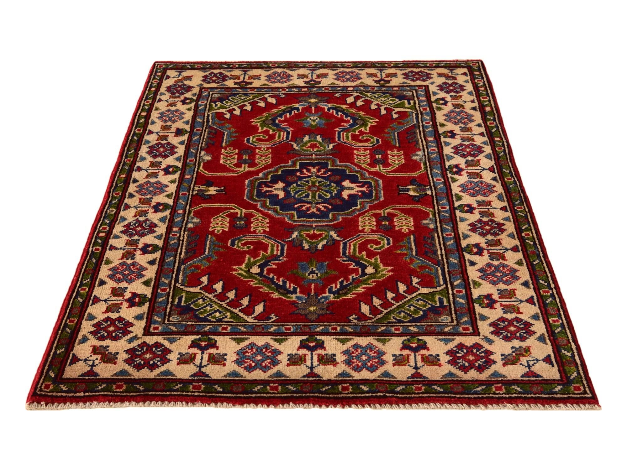 2' 8 x 4' Hand Knotted Kazak Rug