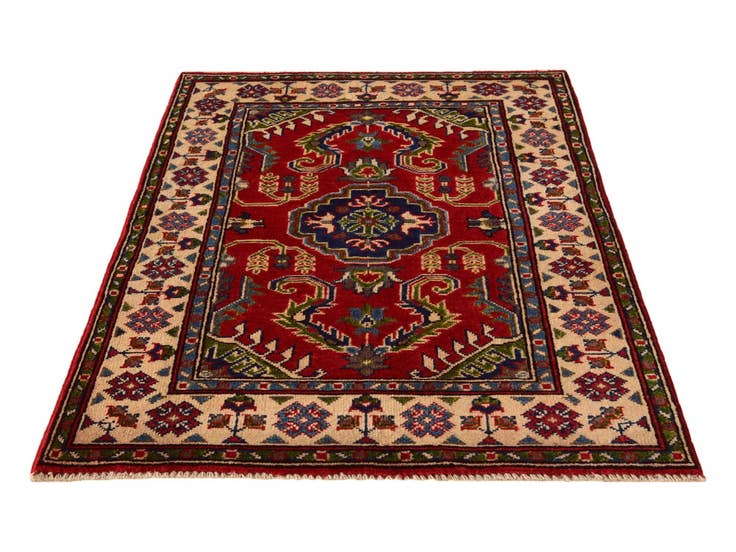 Detail image of 2' 8 x 4' Hand Knotted Kazak Rug