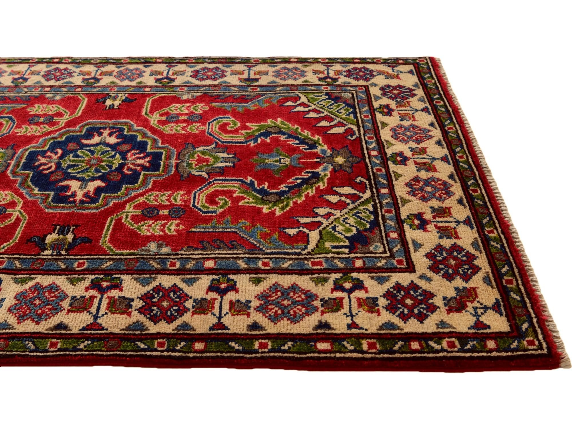 2' 8 x 4' Hand Knotted Kazak Rug