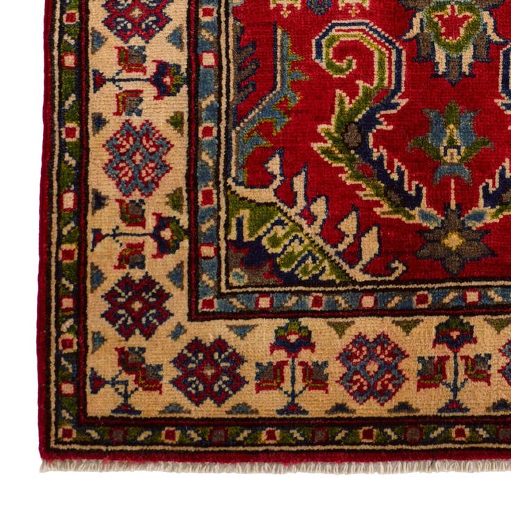 Detail image of 2' 8 x 4' Hand Knotted Kazak Rug
