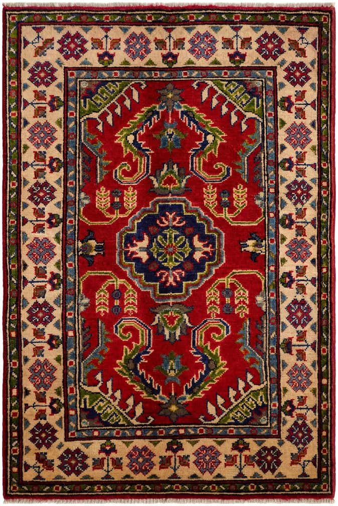 2' 8 x 4' Hand Knotted Kazak Rug