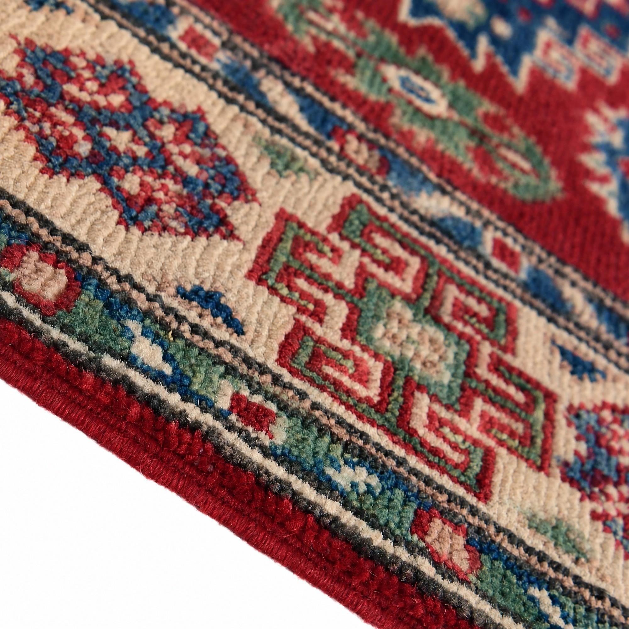 Detail image 8 of 12: 2' 8 x 4' 1 Hand Knotted Kazak Rug