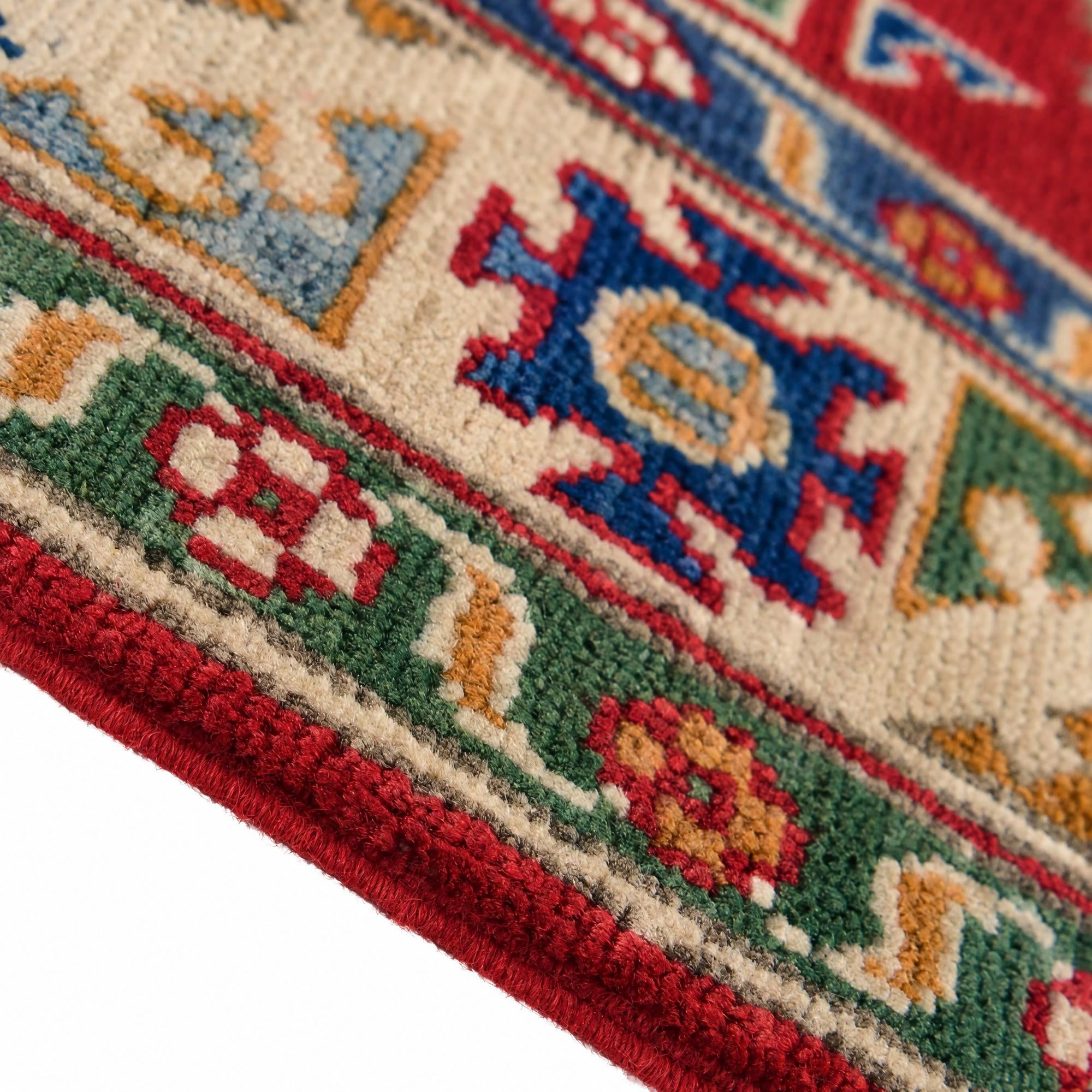 80cm x 130cm Hand Knotted Kazak Rug