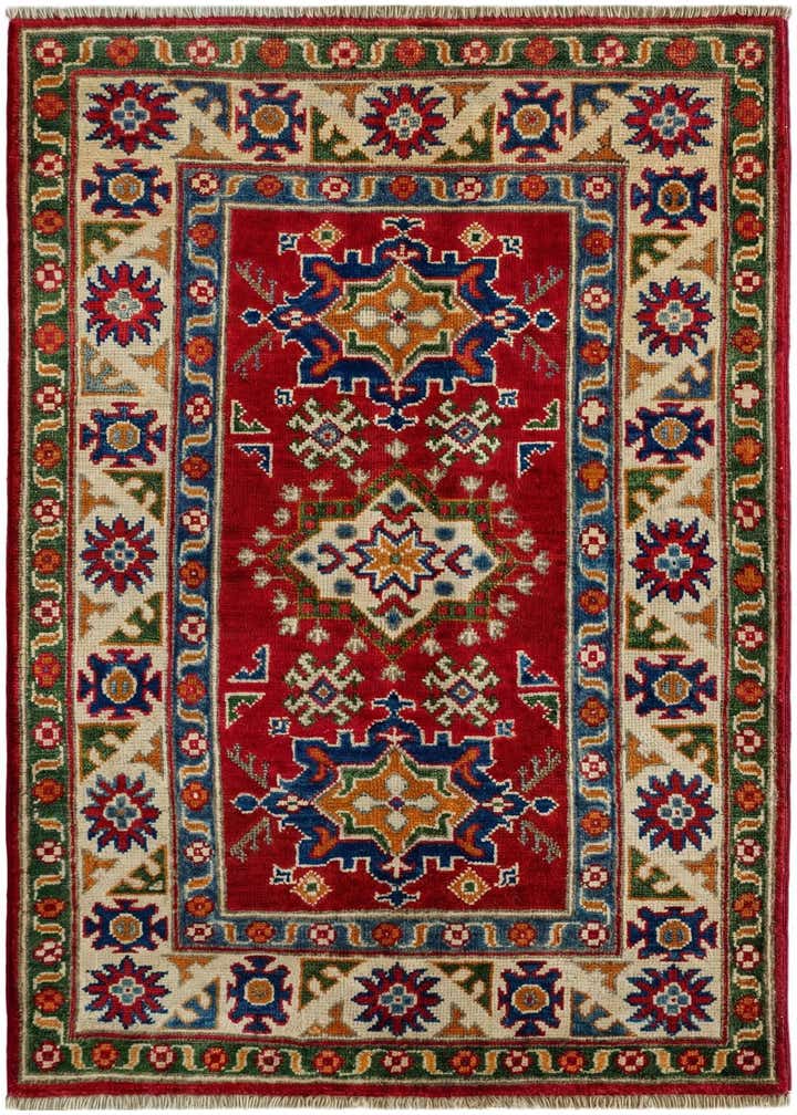2' 8 x 4' 4 Hand Knotted Kazak Rug