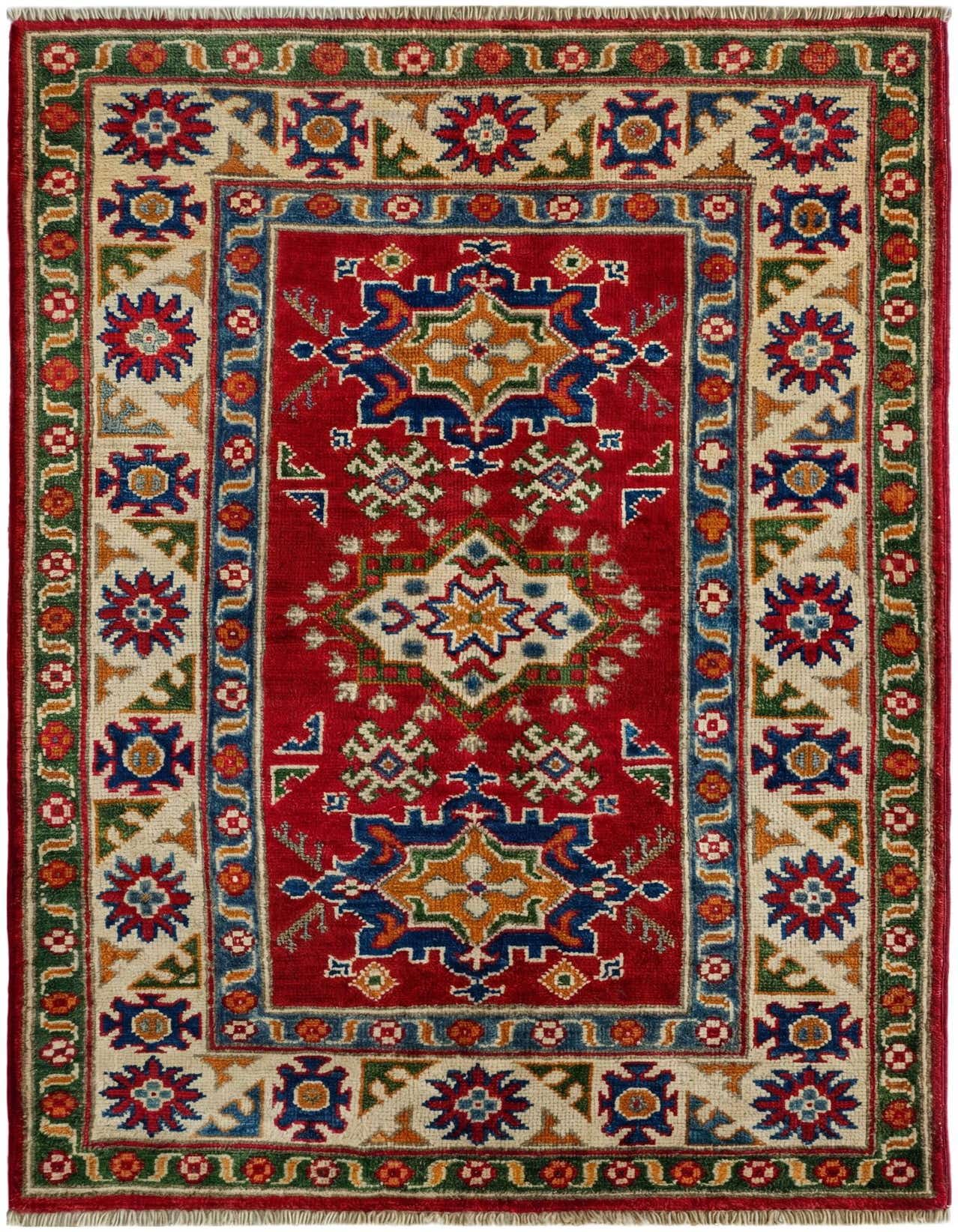 2' 8 x 4' 4 Hand Knotted Kazak Rug