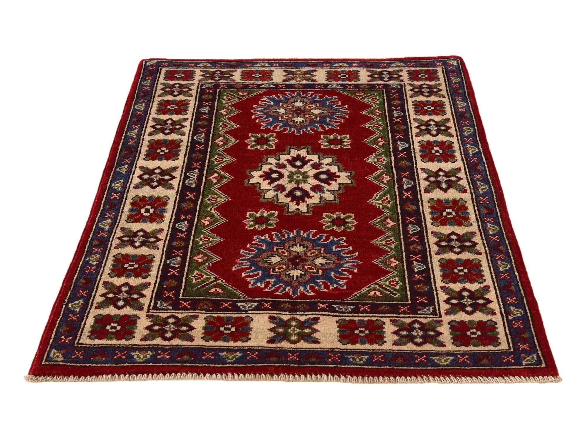 2' 8 x 3' 9 Hand Knotted Kazak Rug