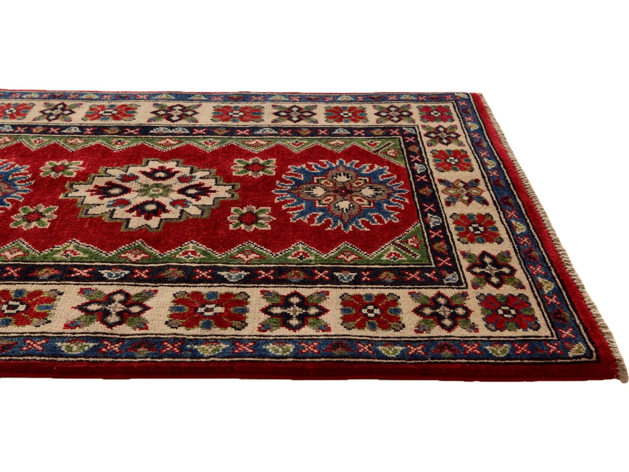 2' 8 x 3' 9 Hand Knotted Kazak Rug