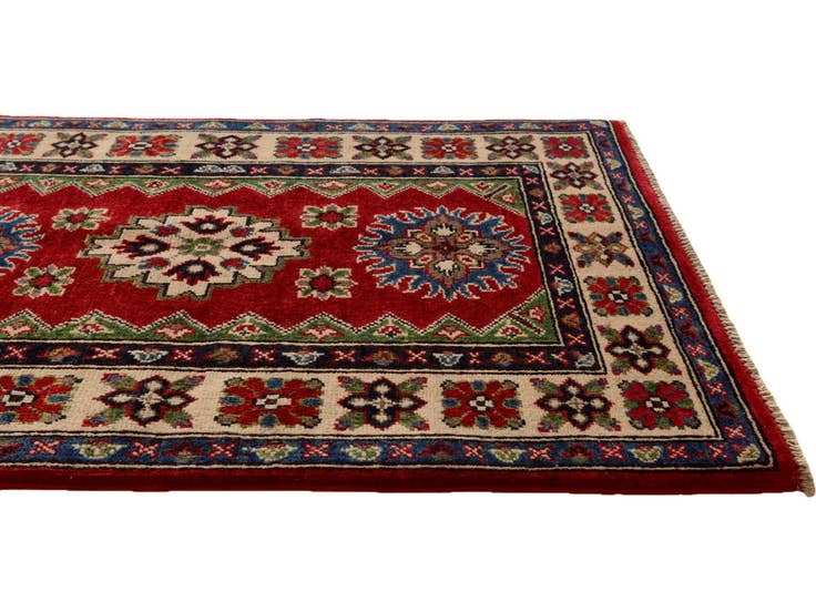 Detail image of 2' 8 x 3' 9 Hand Knotted Kazak Rug