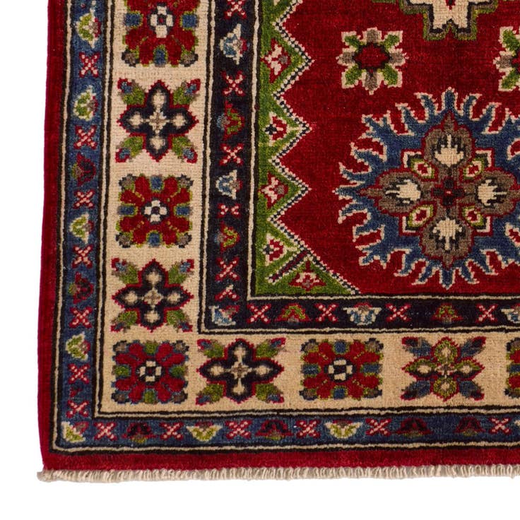 Detail image of 2' 8 x 3' 9 Hand Knotted Kazak Rug