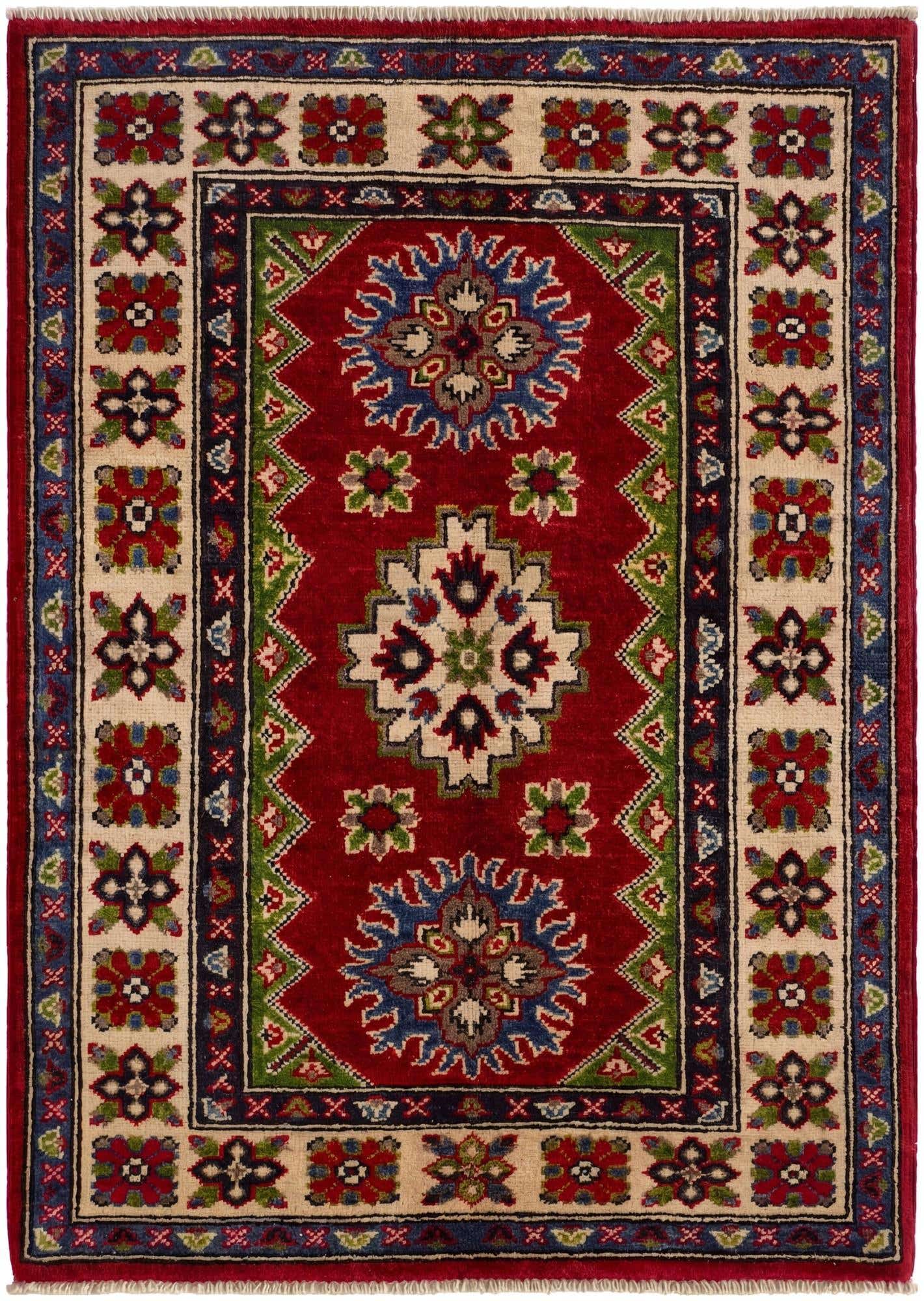 2' 8 x 3' 9 Hand Knotted Kazak Rug
