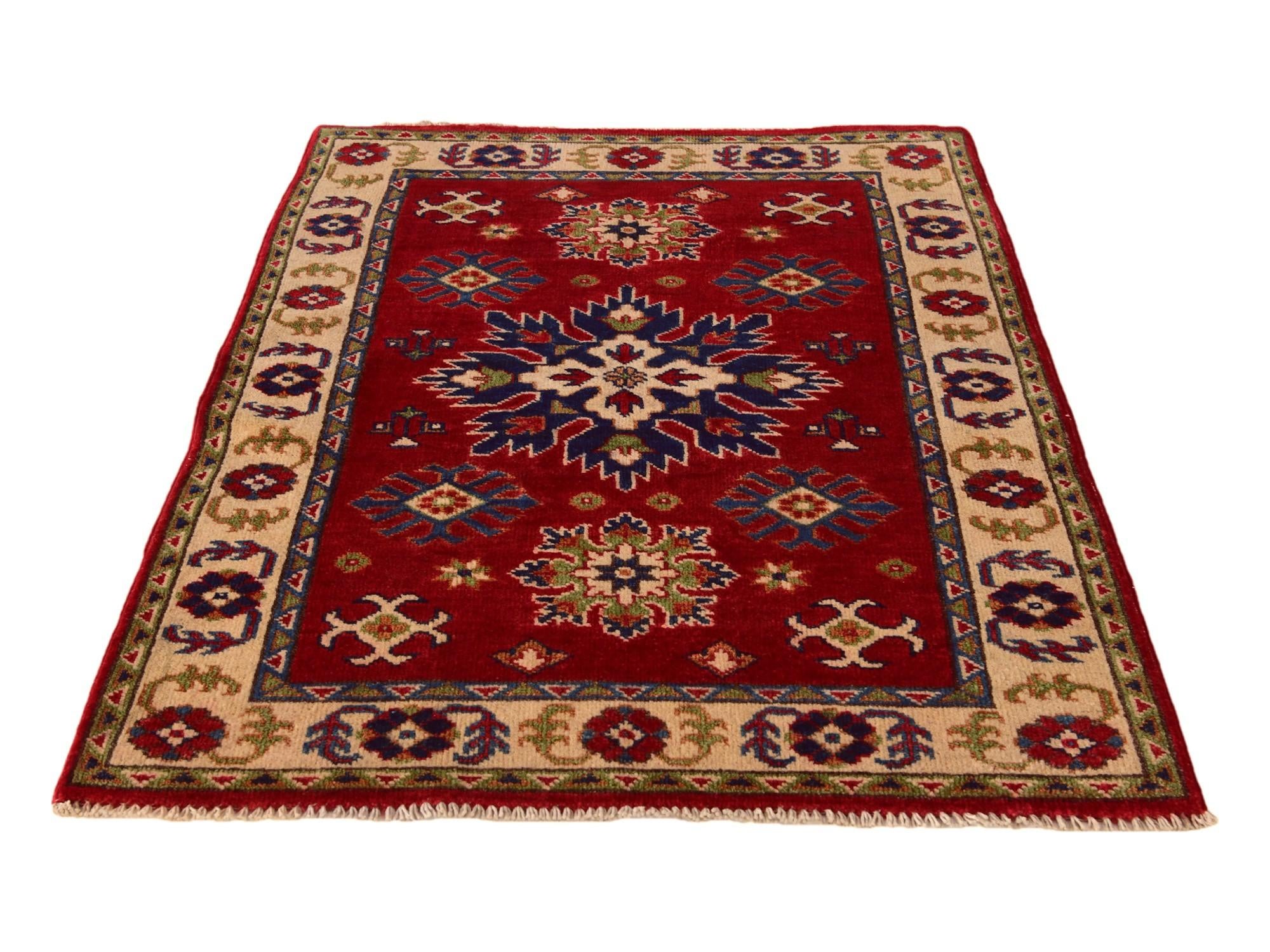 2' 9 x 4' 3 Hand Knotted Kazak Rug