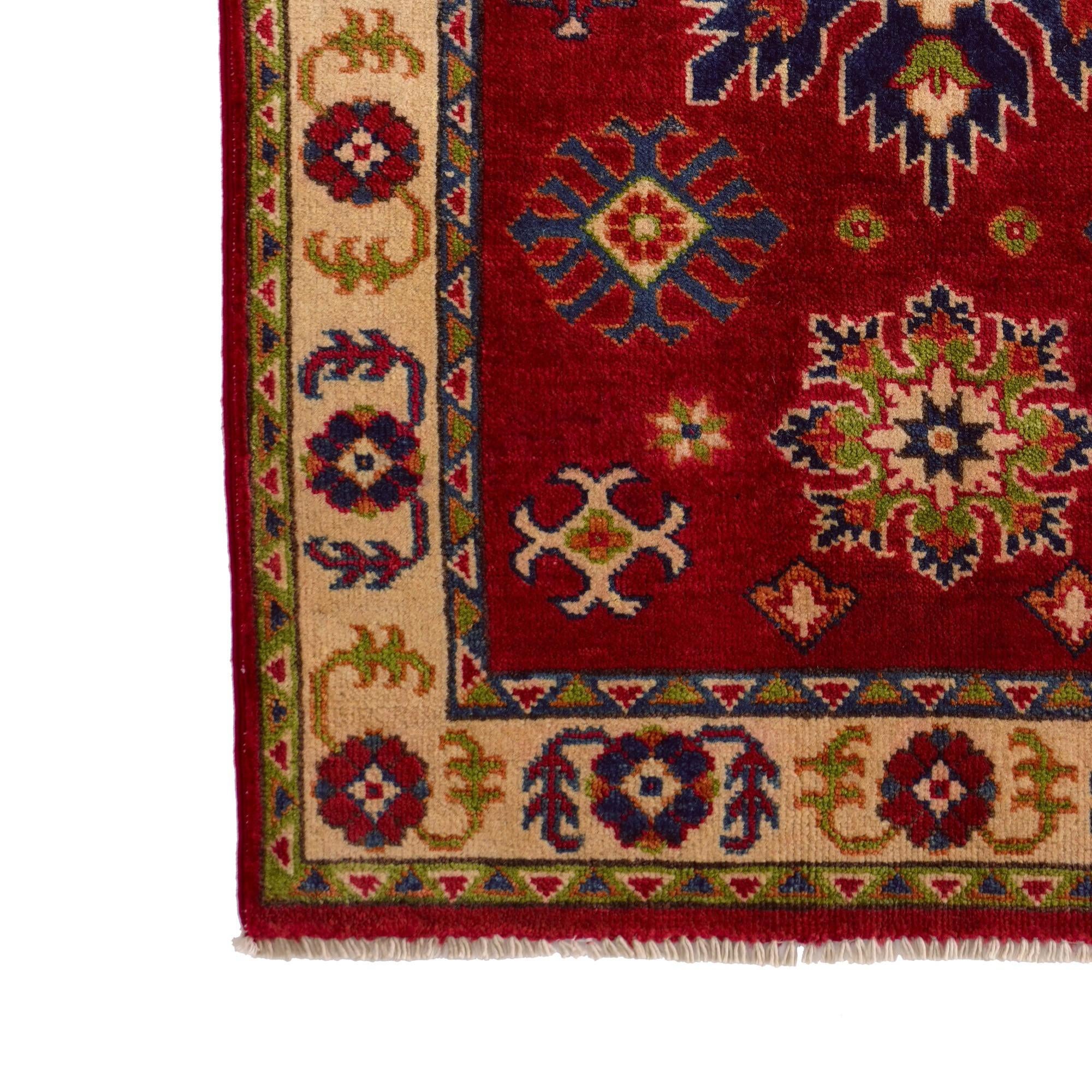 2' 9 x 4' 3 Hand Knotted Kazak Rug