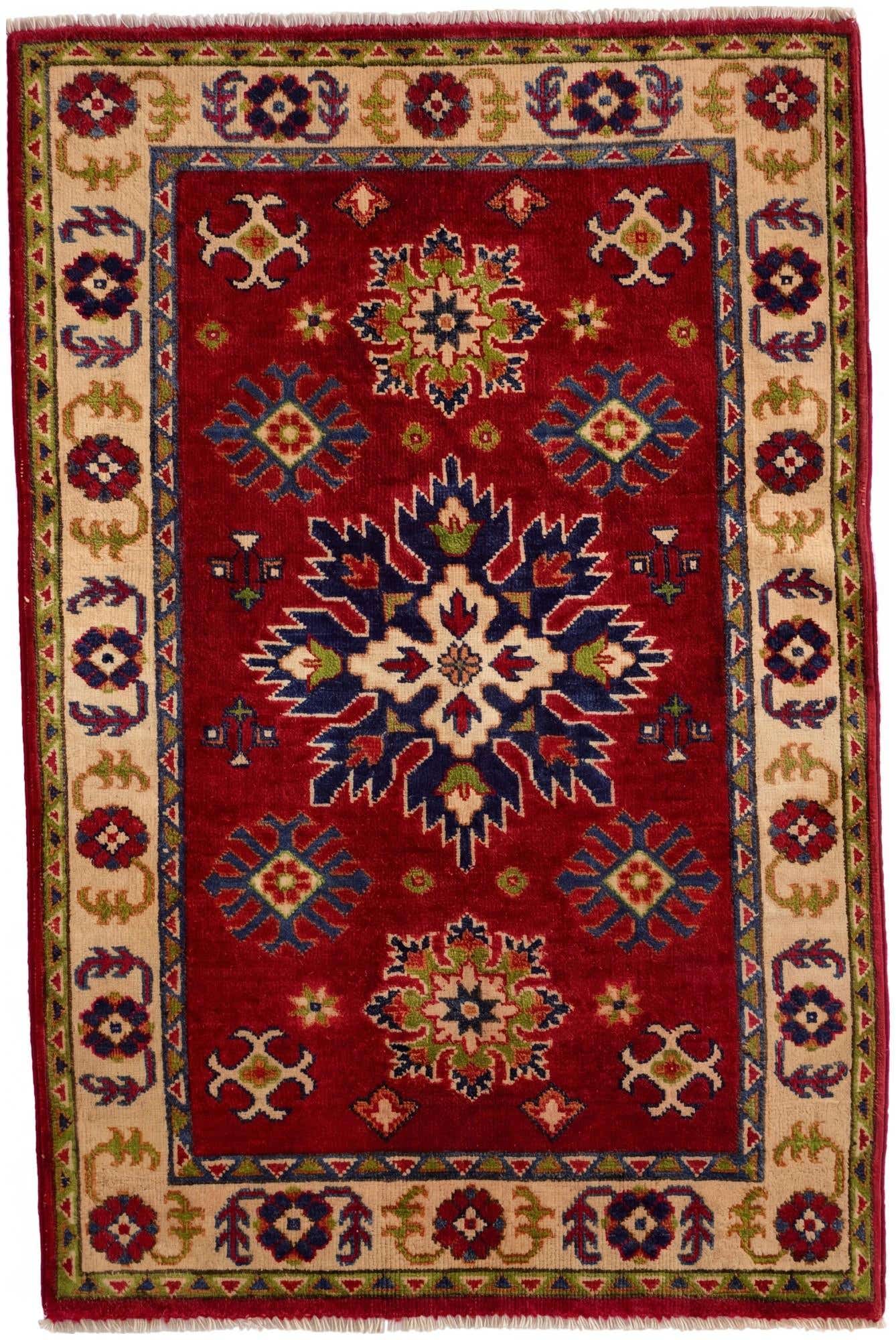 2' 9 x 4' 3 Hand Knotted Kazak Rug
