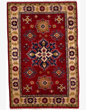 2' 9 x 4' 3 Hand Knotted Kazak Rug
