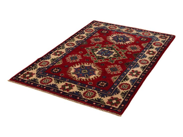 Detail image of 2' 8 x 4' Hand Knotted Kazak Rug