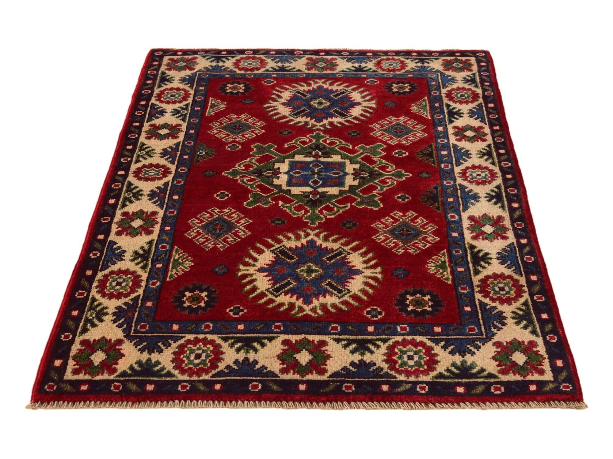 2' 8 x 4' Hand Knotted Kazak Rug