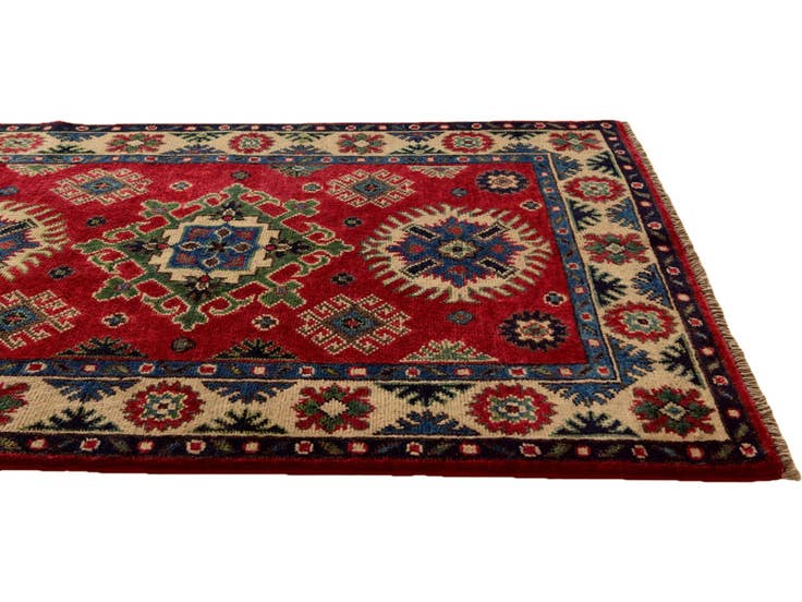 Detail image of 2' 8 x 4' Hand Knotted Kazak Rug