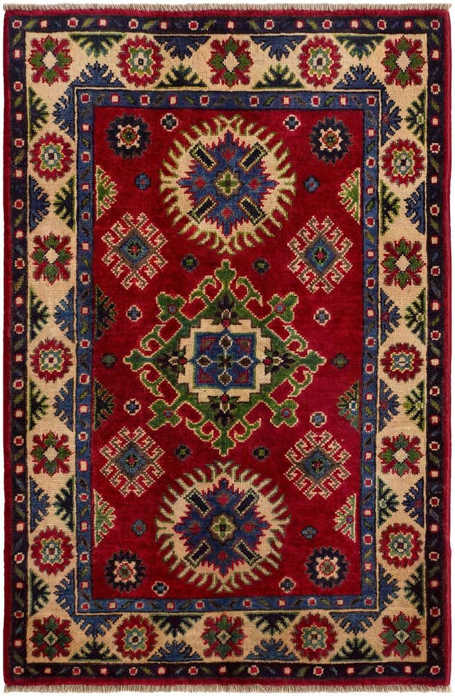 2' 8 x 4' Hand Knotted Kazak Rug