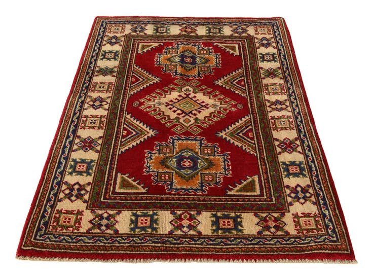 Detail image of 2' 8 x 4' 3 Hand Knotted Kazak Rug