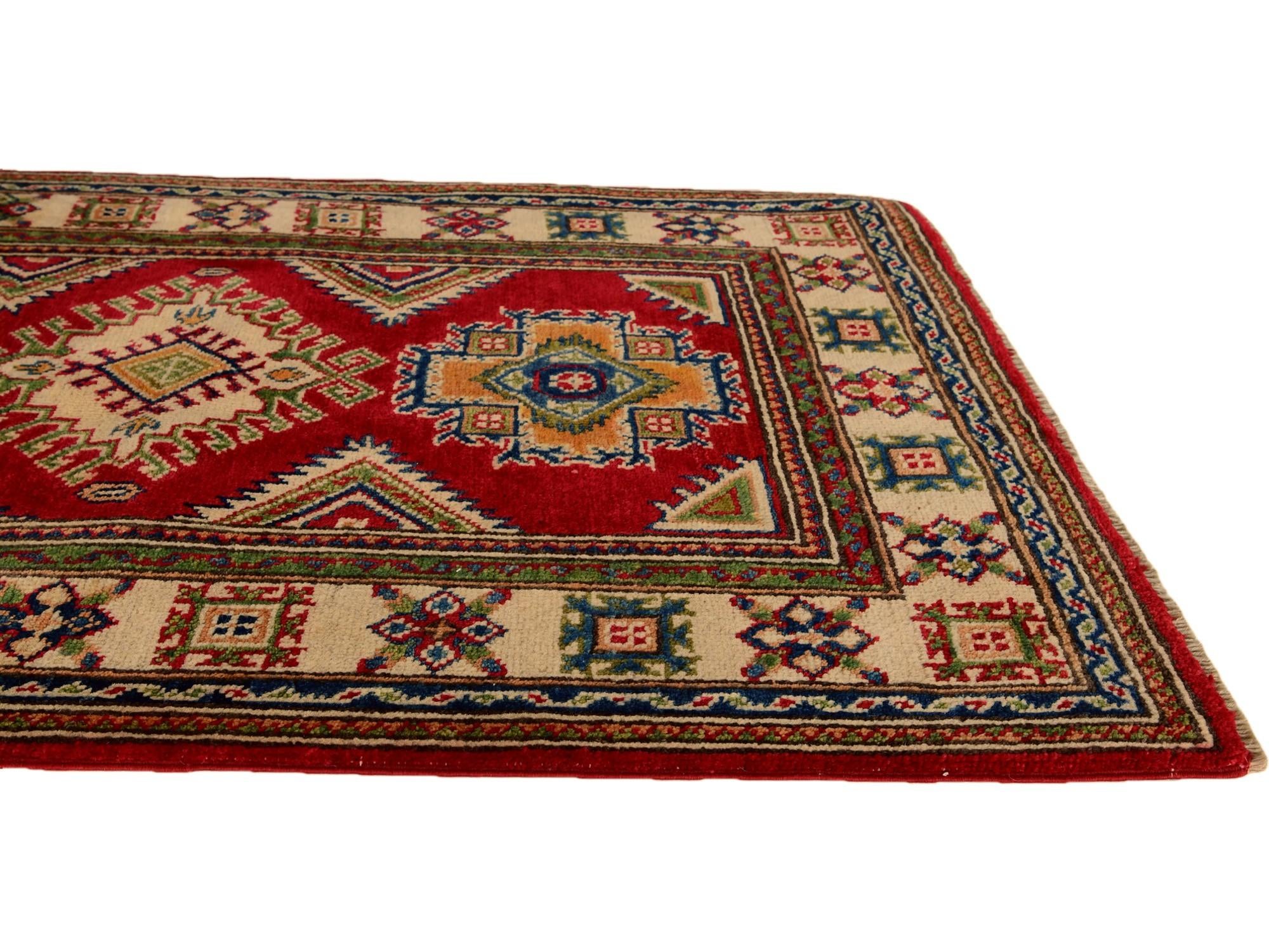 2' 8 x 4' 3 Hand Knotted Kazak Rug