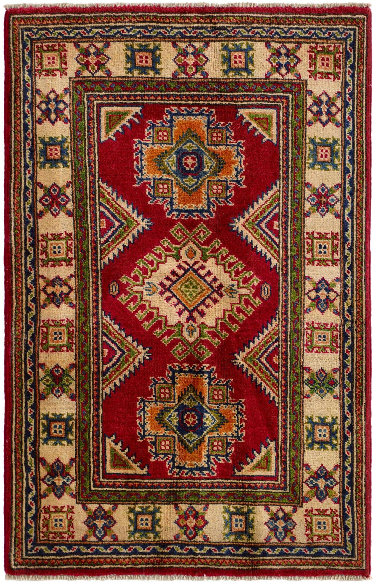 2' 8 x 4' 3 Hand Knotted Kazak Rug