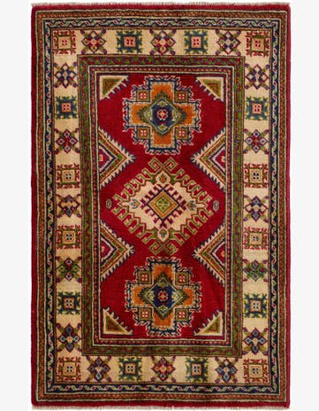 2' 8 x 4' 3 Hand Knotted Kazak Rug