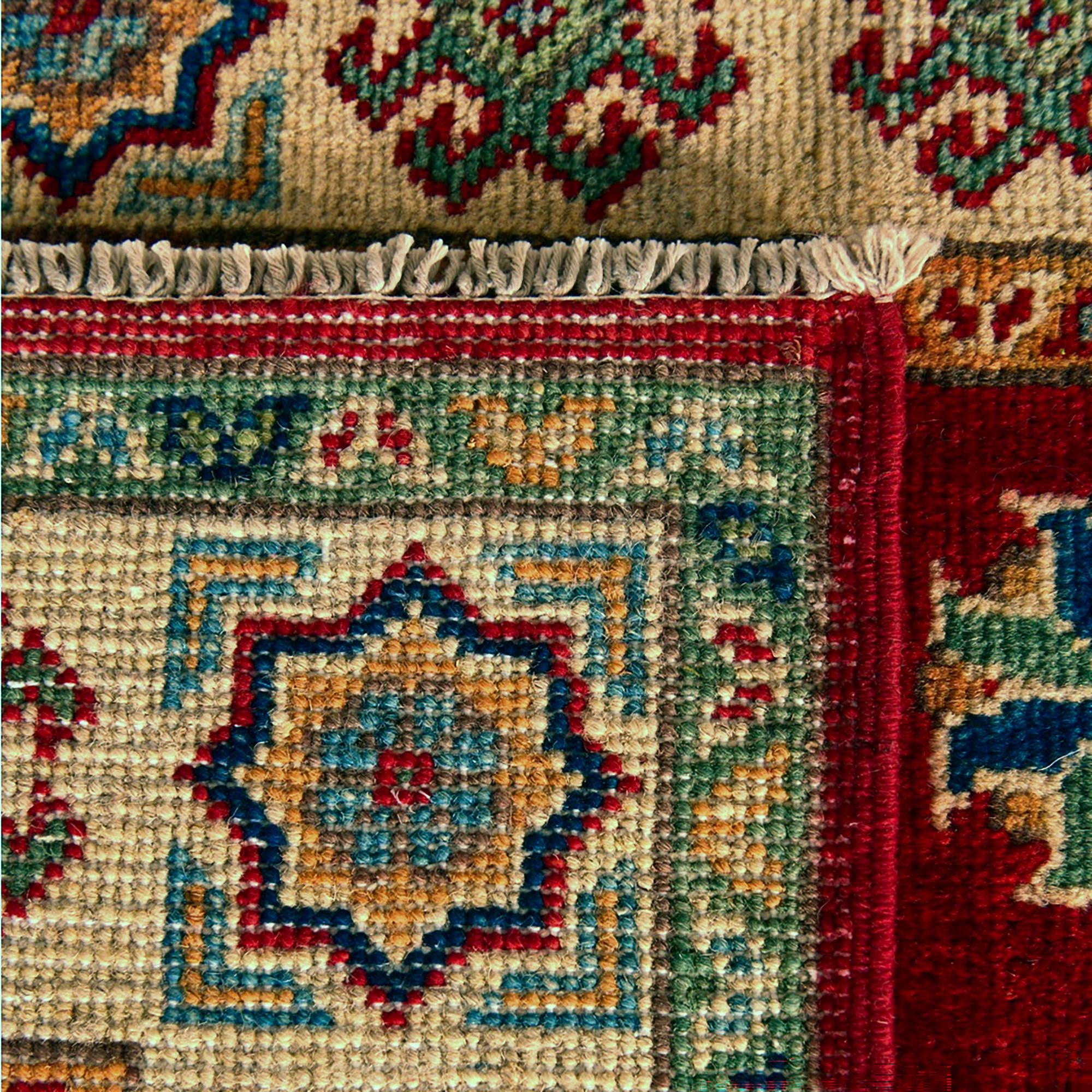 Detail image 12 of 12: 2' 8 x 4' 2 Hand Knotted Kazak Rug