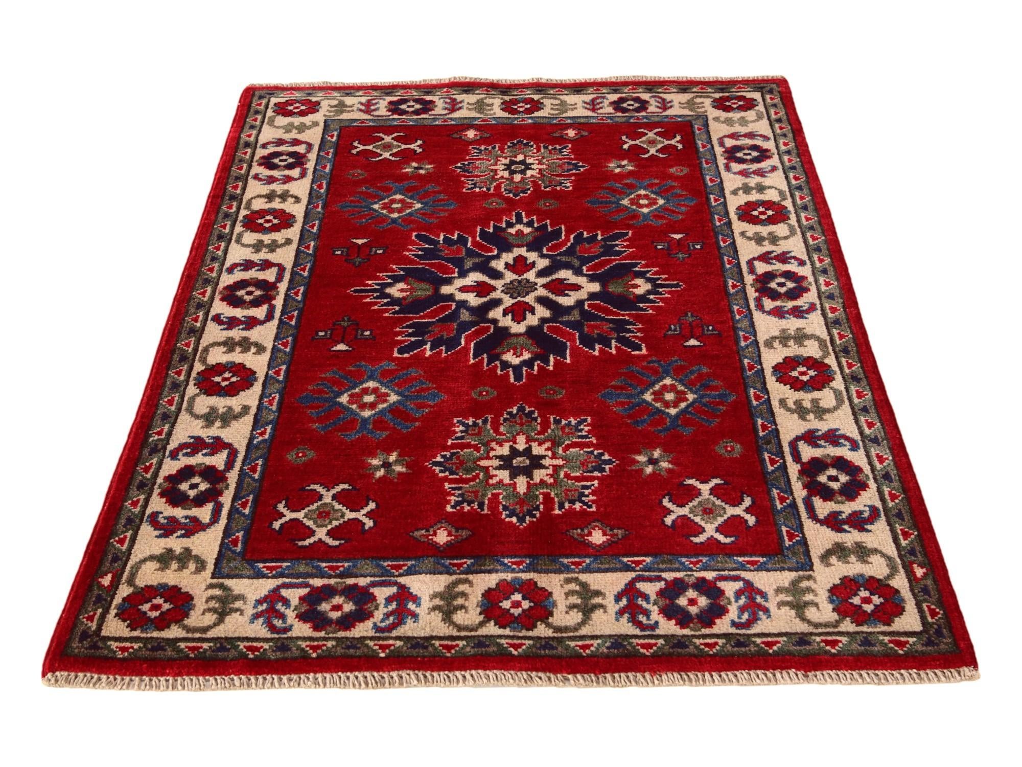 2' 8 x 4' Hand Knotted Kazak Rug