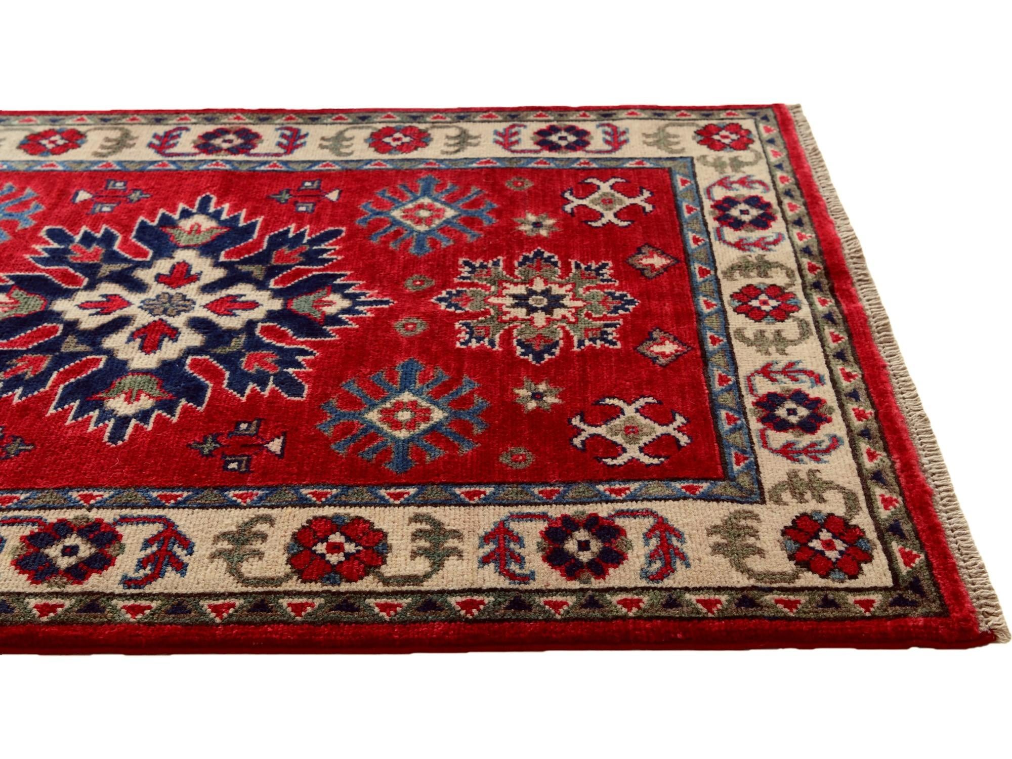 2' 8 x 4' Hand Knotted Kazak Rug