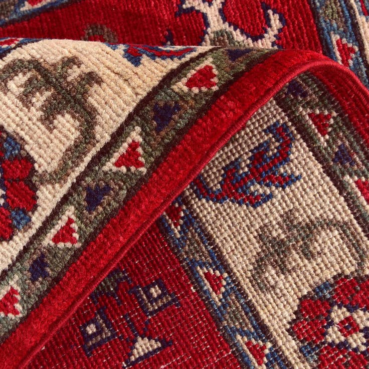 Detail image of 2' 8 x 4' Hand Knotted Kazak Rug