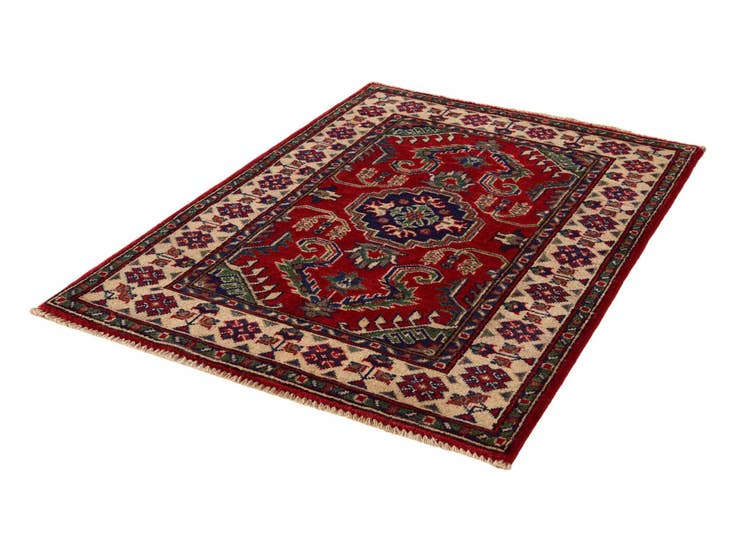 Detail image of 2' 9 x 3' 11 Hand Knotted Kazak Rug