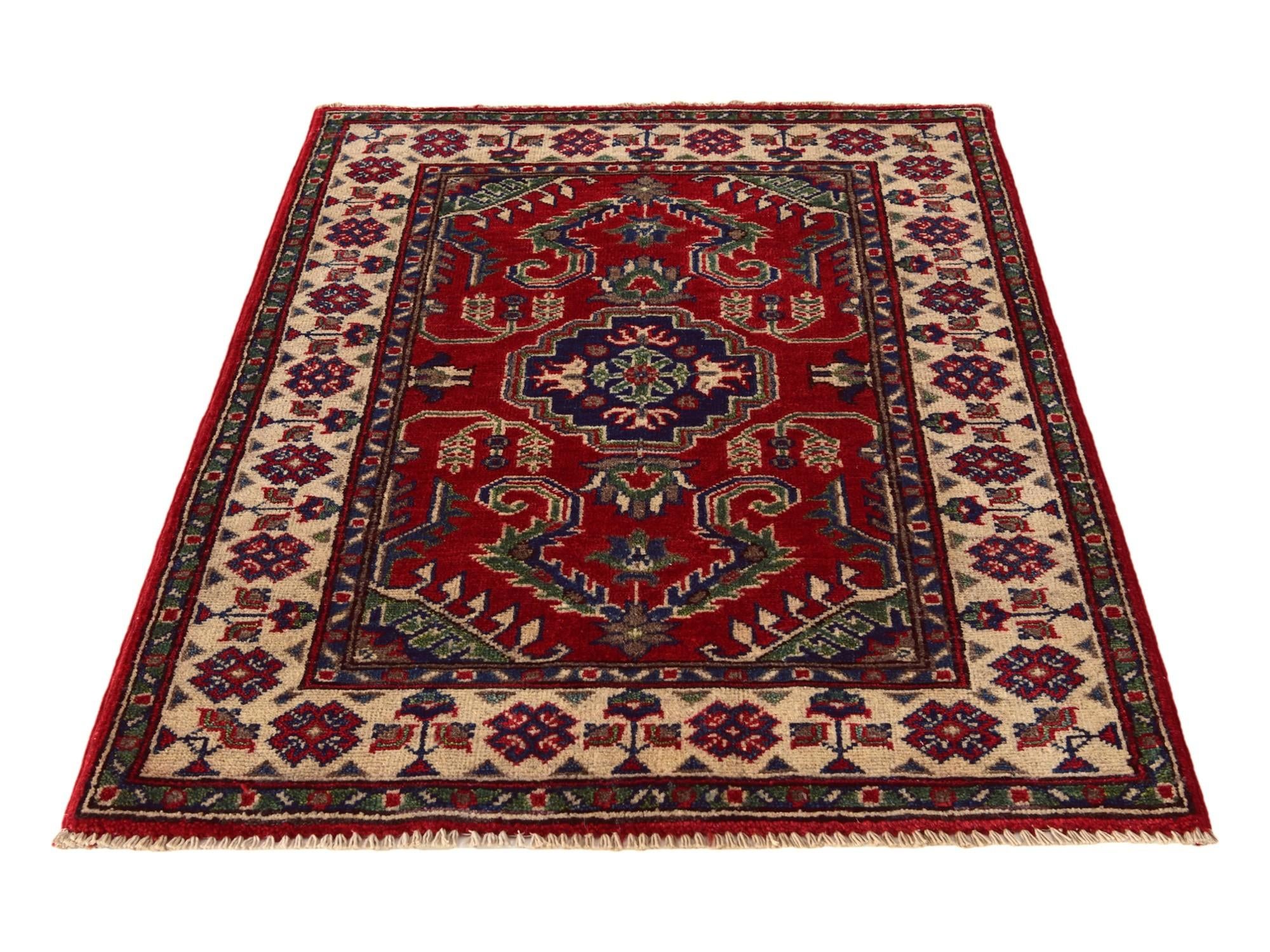 2' 9 x 3' 11 Hand Knotted Kazak Rug