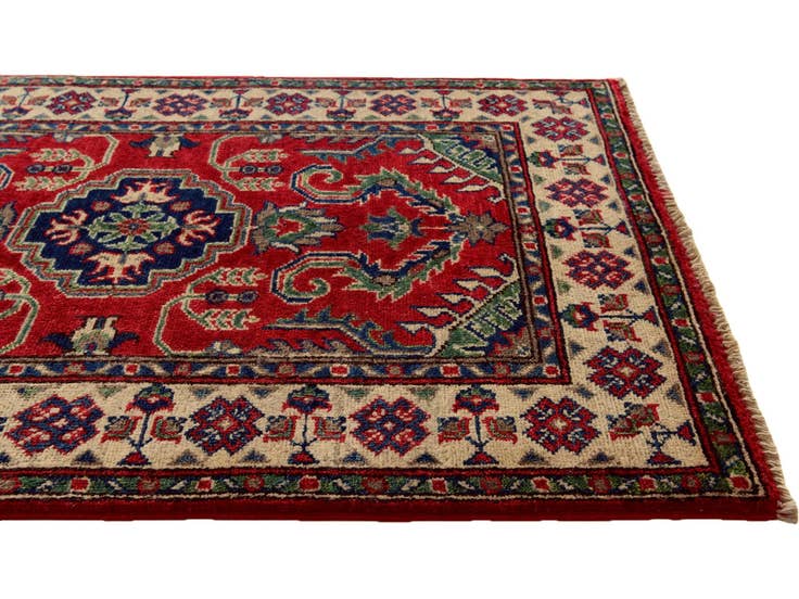 Detail image of 2' 9 x 3' 11 Hand Knotted Kazak Rug