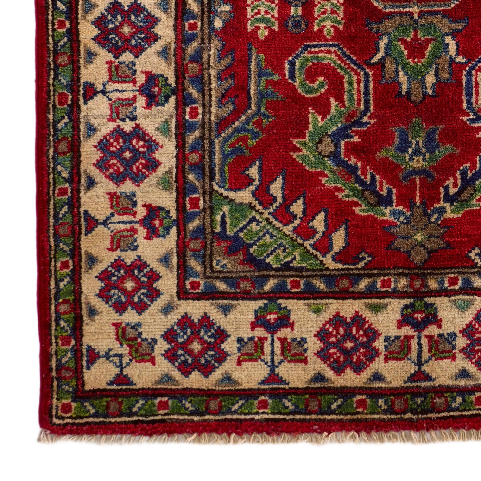 2' 9 x 3' 11 Hand Knotted Kazak Rug