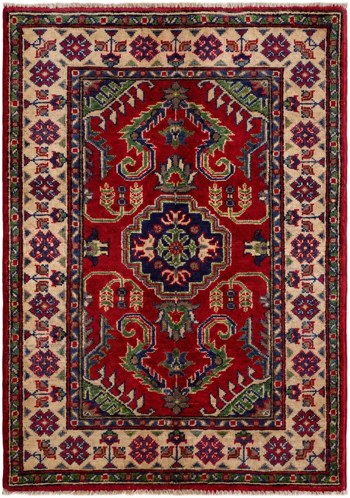 2' 9 x 3' 11 Hand Knotted Kazak Rug