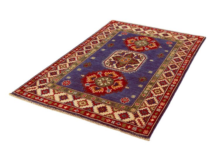 Detail image of 2' 10 x 4' 4 Hand Knotted Kazak Rug