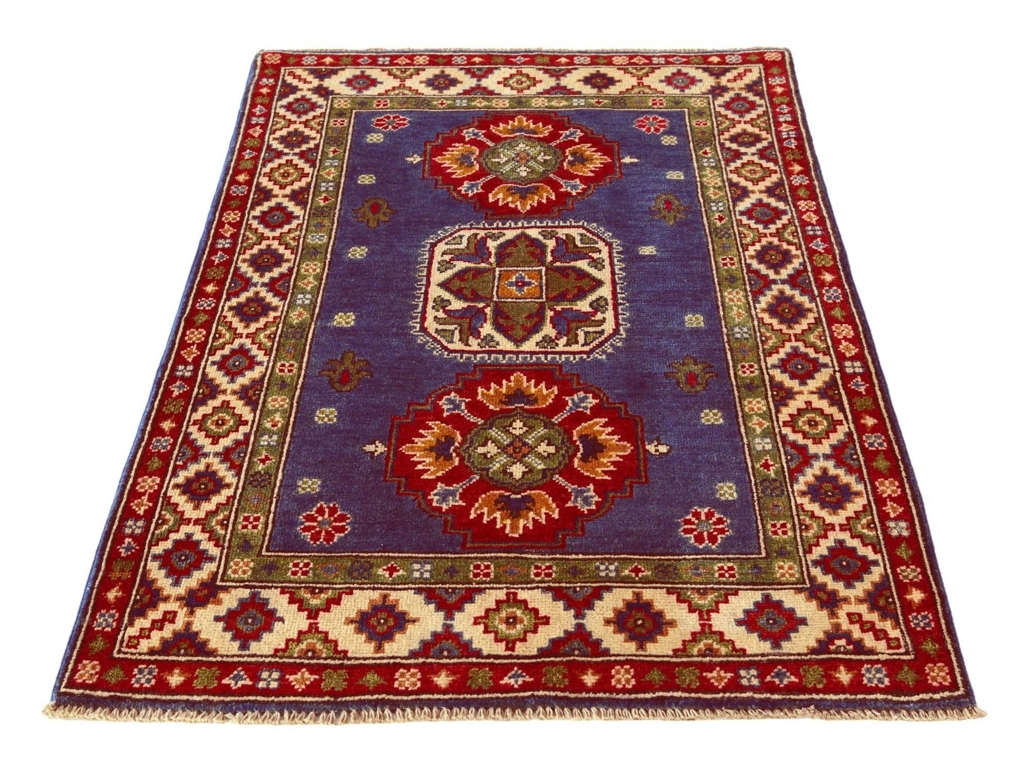 2' 10 x 4' 4 Hand Knotted Kazak Rug