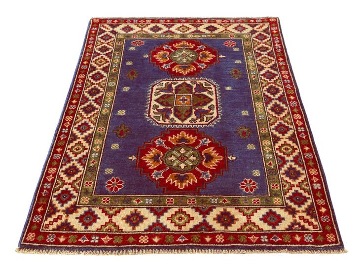 Detail image of 2' 10 x 4' 4 Hand Knotted Kazak Rug