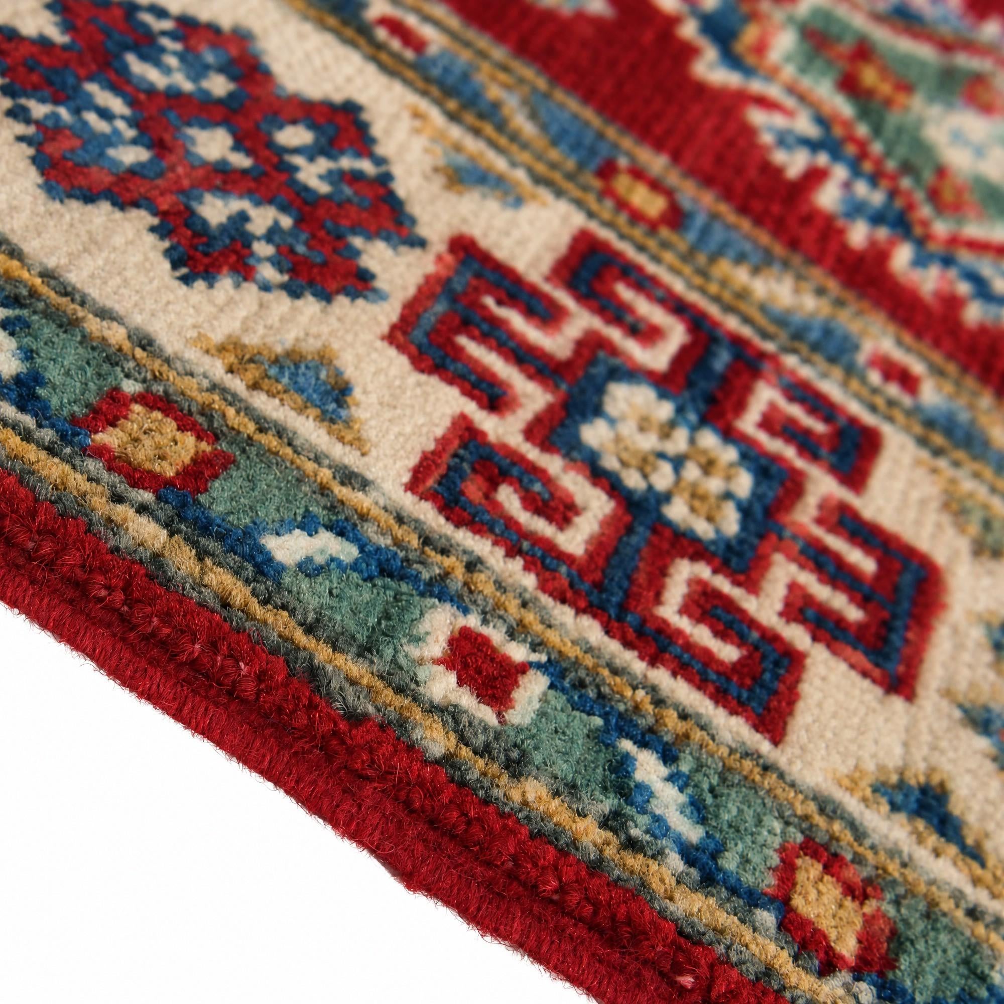 80cm x 125cm Hand Knotted Kazak Rug