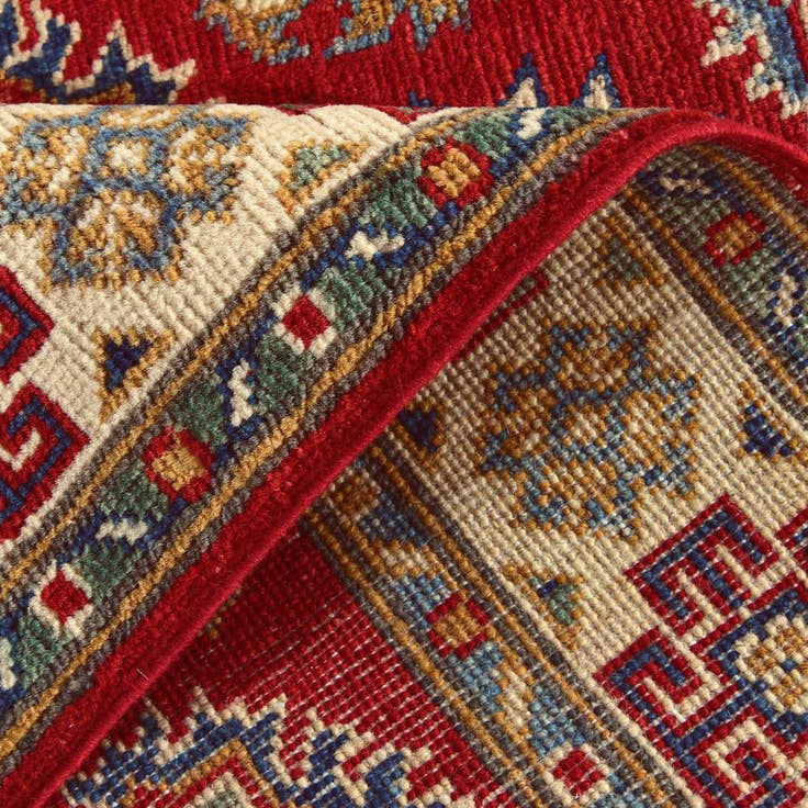 Detail image of 2' 8 x 4' 2 Hand Knotted Kazak Rug