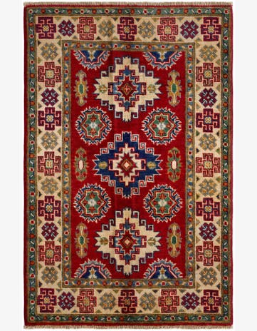2' 8 x 4' 2 Hand Knotted Kazak Rug